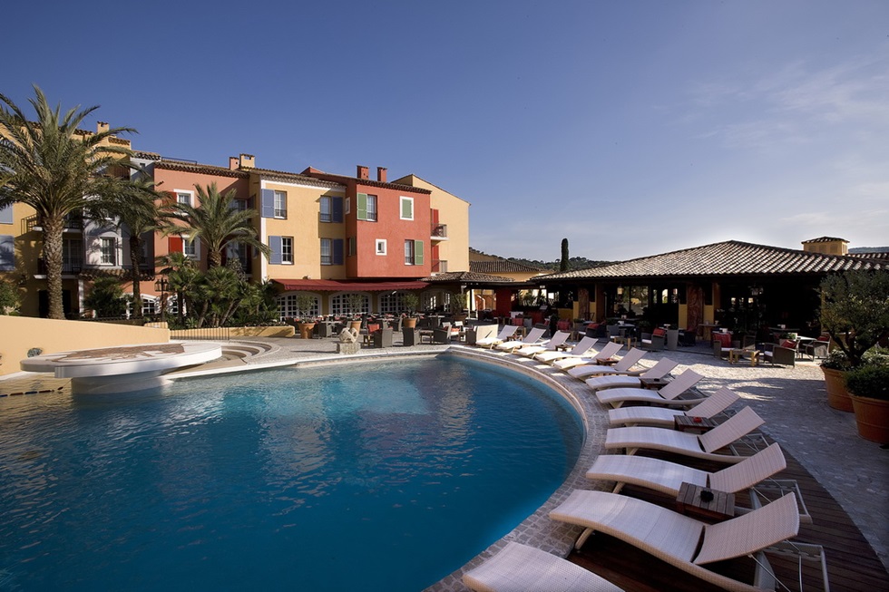 Hotel Byblos, Saint-Tropez, France view